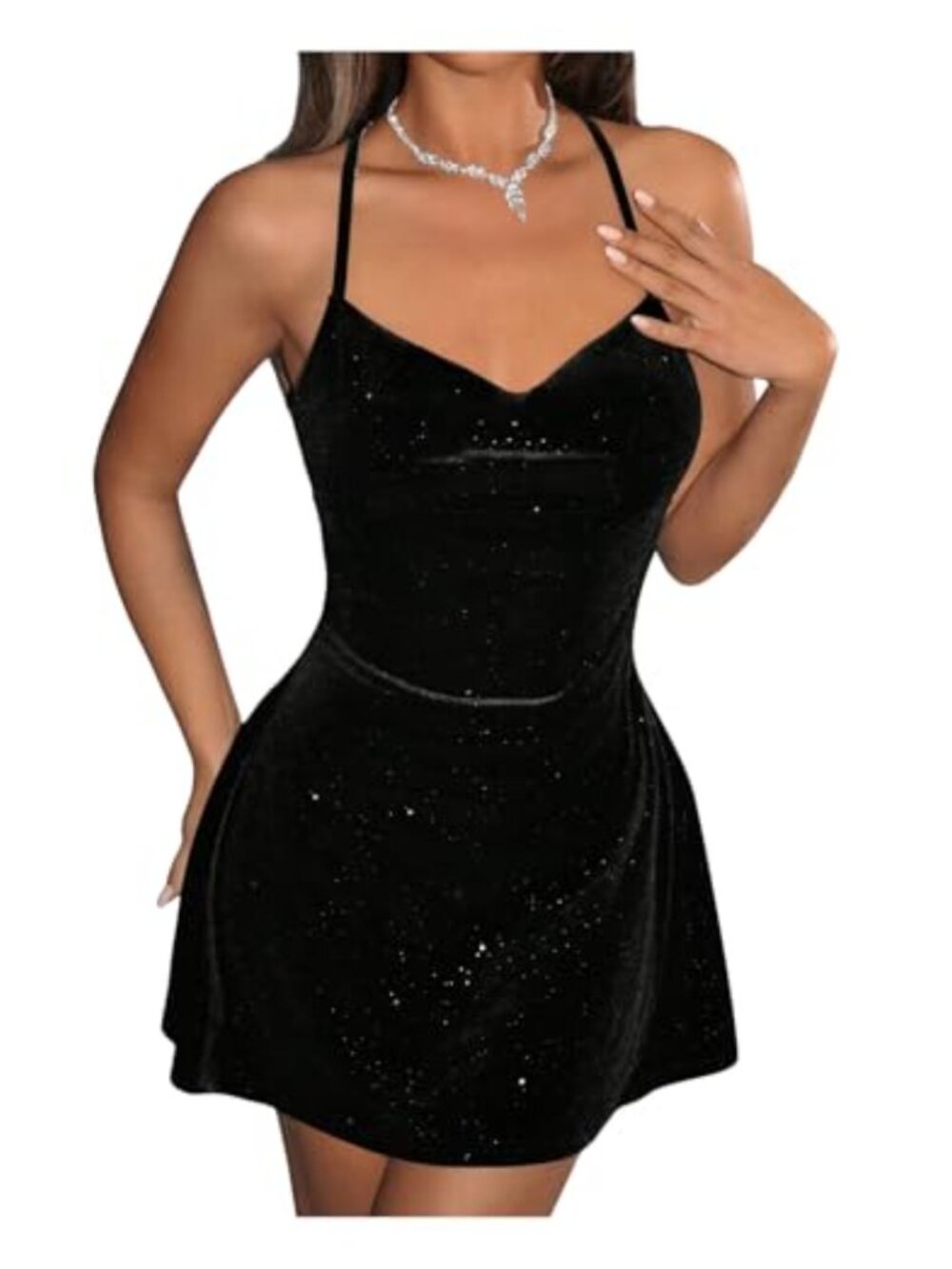Women's Sequin Cocktail Party Mini Dress